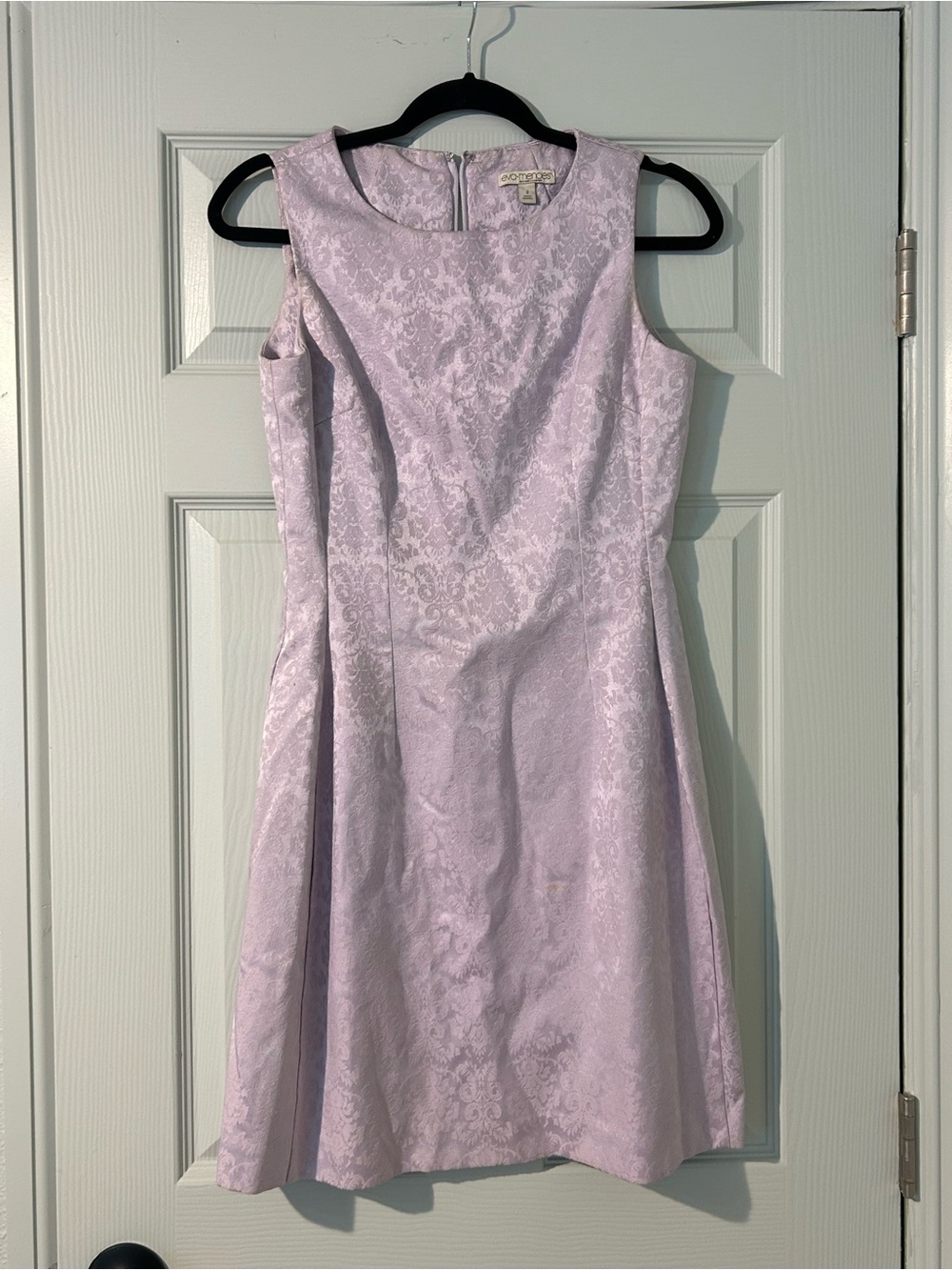 eva mendes for New York & Company Lilac Jacquard Fit & Flare Dress